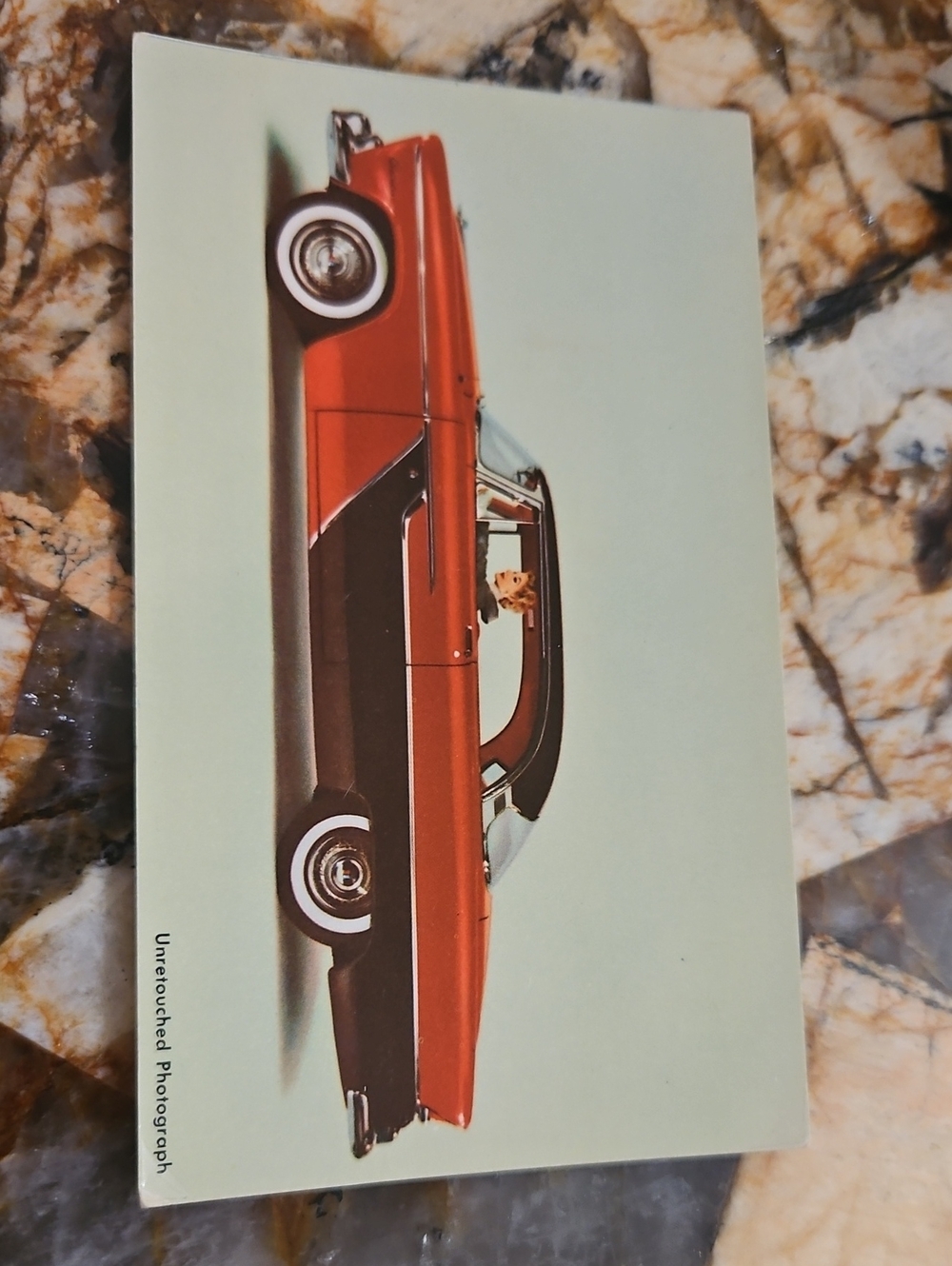 1955 Plymouth Belvedere Sports Coupe Post Card.
